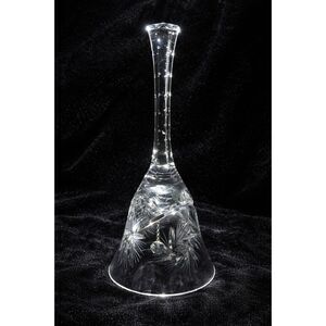 Vintage Hand Cut Lead Crystal Bell Large